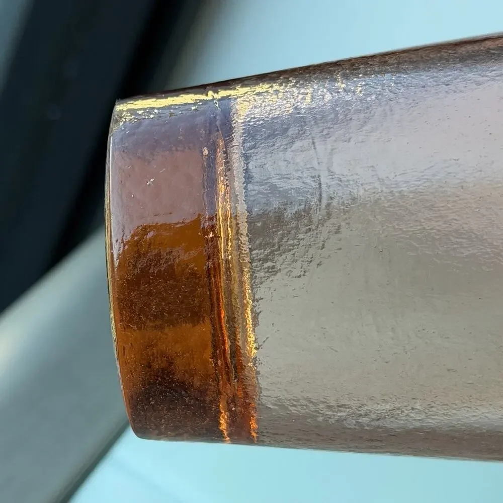 Fire and Light Recycled Glass 12oz Tumbler Copper Orange - 4 3/4”